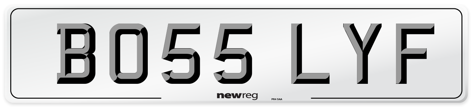 BO55 LYF Number Plate from New Reg